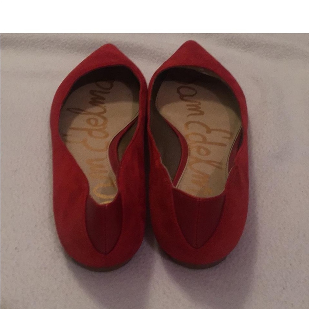 Sam Edelman red suede flats - Picture 3 of 4